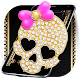 Gold Diamond Skull Pink Bowknot Theme Install on Windows