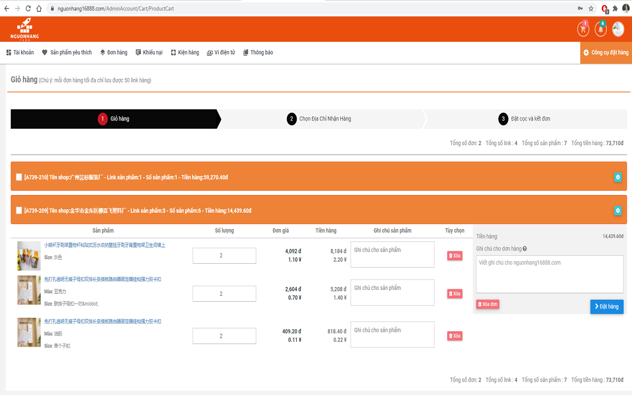 Công cụ đặt hàng nguonhang16888.com Preview image 2