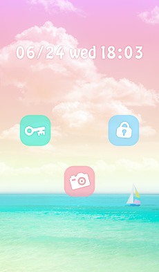 おしゃれなきせかえ壁紙 パステルカラーの綺麗なビーチ Androidアプリ Applion