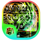 Neon Tiger Keyboard Theme Apk