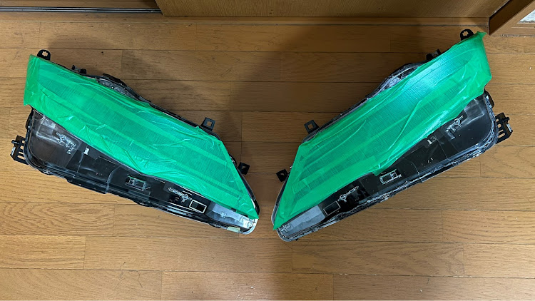 セレナのイカリングヘッドライト・ワゴニストミーティングSPL・DIY・カラ割り・超音波カッターに関するカスタム事例の投稿画像6枚目