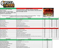 Pizza Capers menu 1