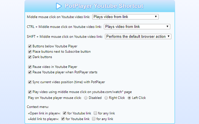 PotPlayer YouTube Shortcut, Open Links Preview image 6