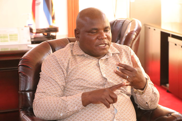 Kwale Deputy Governor Chirema Kombo in his office in Matuga subcounty on Friday, September 23, 2022.