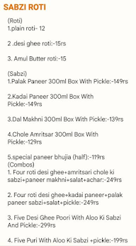 Khana Khazana Point menu 2