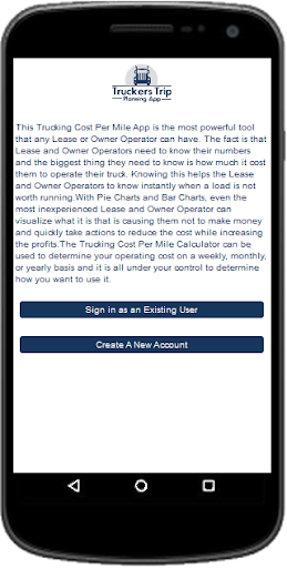 Trucking Cost Per Mile Calculator App
