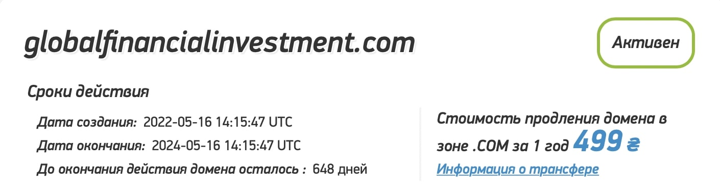 Global Financial Investment: отзывы клиентов о работе компании в 2022 году