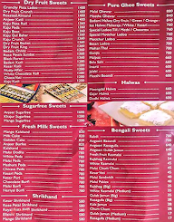 Brijwasi Sweets Original Since 1946 menu 5