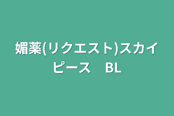 媚薬(リクエスト)スカイピース　BL