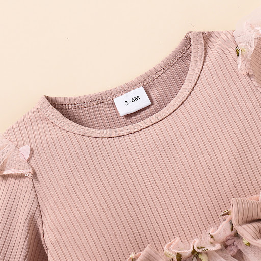 Title 4, Girls Fashion Simple Embroidered Mesh Dress, a...
