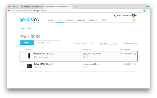 Geniuslink | Intelligent Link Creator