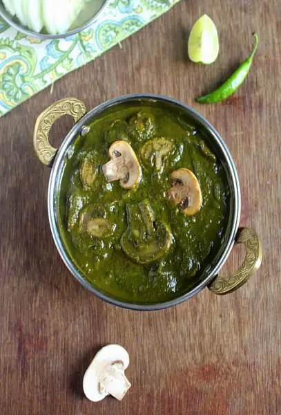 Palak Mushroom