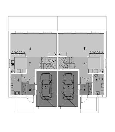 Eco 21 dwulokalowy - Rzut parteru