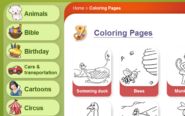 Online Coloring Pages chrome extension