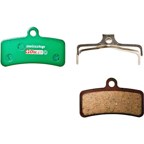 SwissStop Disc 27 Organic Compound Disc Brake Pad Set for Shimano 4-Piston and Downhill "D" Shape