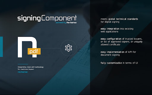Nextsense PDF Signing Component