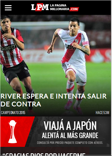 Lector noticias River Plate