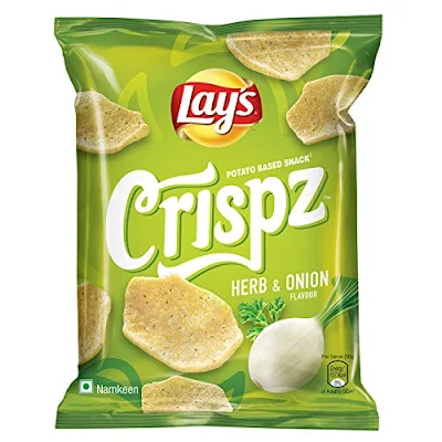 Lays Lay'S Potato Chips - Crispz Herb & Onion - 52 gm