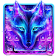 Thème du clavier Galaxie Loup icon