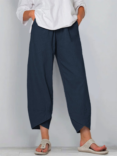 Title 2, Womens Casual Straight Leg Pants Comfortable E...