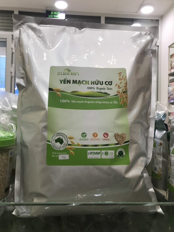 Yến Mạch Hữu Cơ 3Kg Giảm 25% Và Tặng 1 Hộp Ngũ Cốc Yến Mạch Mật Ong