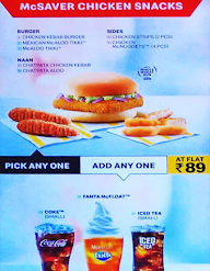 McDonald's menu 5