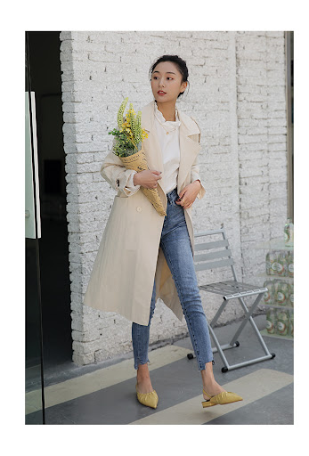 Title 13, Womens Retro Stretch Irregular Little Feet Jea...
