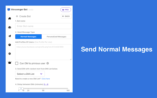 Messenger Bot - Automate Message Sender