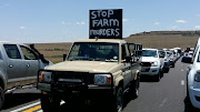 Pictures of the Black Monday protest near Harrismith.