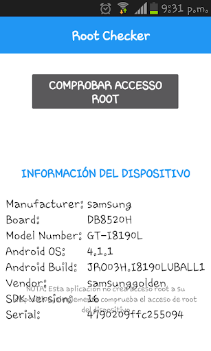 Root Checker en Español