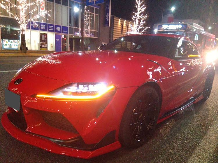 スープラのBBS・女子オーナー・まだまだ寒い・ローアングル・イルミネーションと愛車に関するカスタム事例の投稿画像2枚目