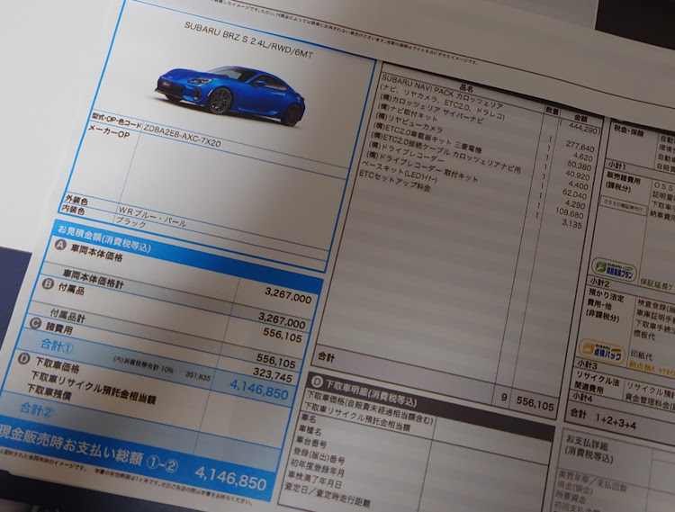 インプレッサ ハッチバックの新型BRZ・試乗・#BRZ・格好良いに関するカスタム事例の投稿画像4枚目
