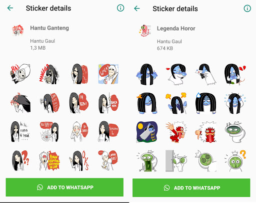WA Sticker Hantu Gaul for Whatsapp