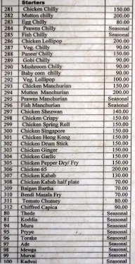 Hotel Tasvi menu 8