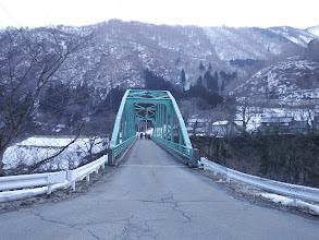 有家ケ原橋手前に駐車