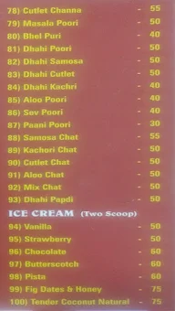 Nila Sweets and Bakery menu 3