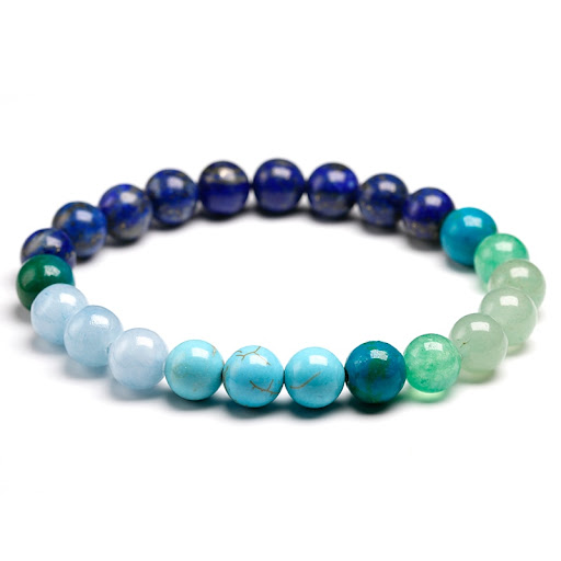 Title 3, Natural Stone 8MM108 Lapis Lazuli Jewelry Set, ...