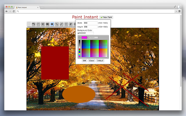 Photo Paint Instant chrome extension