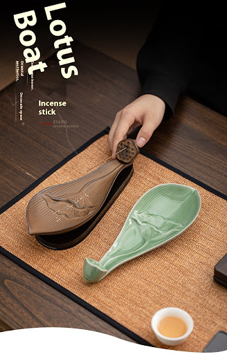 Title 13, Lotus Boat Fragrance Ceramic Aromatherapy Home ...