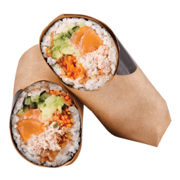 Salmon & Crab Sushi Burrito