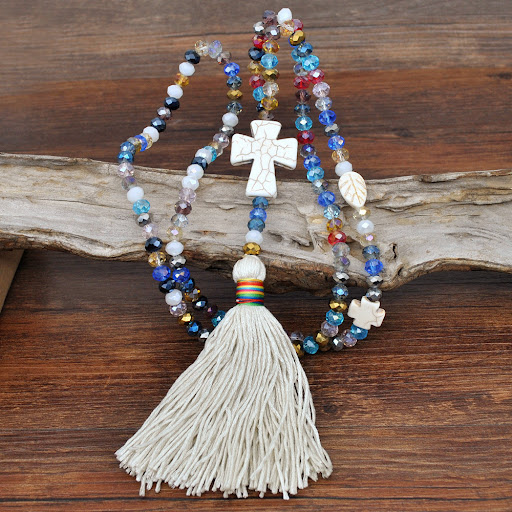 Title 2, Cross Tassel Sweater Chain Jewelry for a touch ...