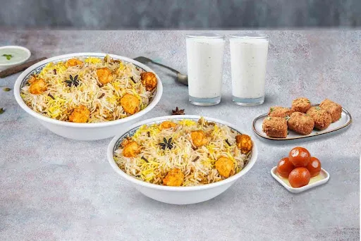 Paneer Lucknowi Dum Biryani Feast
