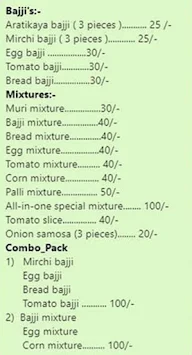 Friendly Snacks menu 2