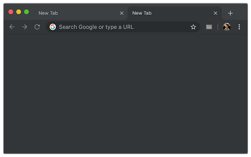 Blank New Tab Dark Mode