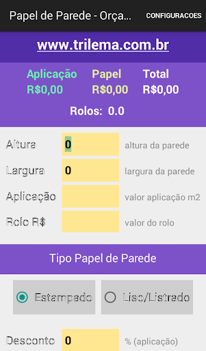 Papel de Parede - Orçamentos