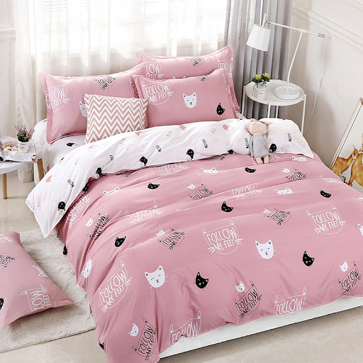 Title 1, Three-piece cotton sheet duvet cover set for a ...