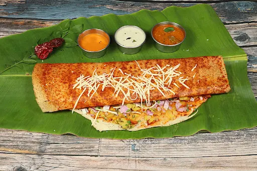 Cheese Schezwan Masala Onion Dosa