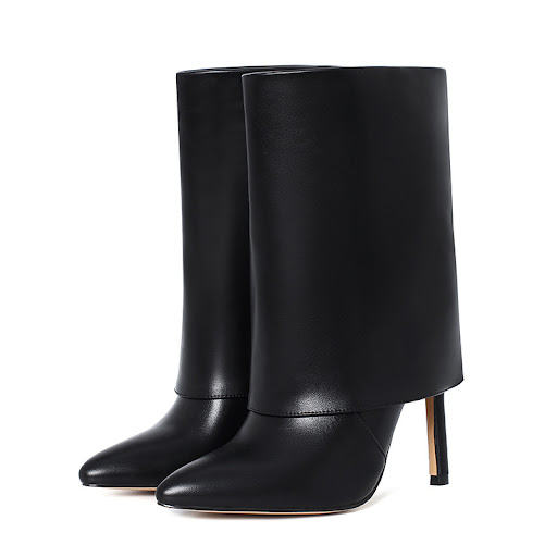 Title 8, Cowhide leather womens boots, simple atmospher...