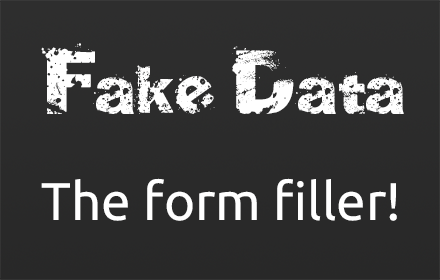 Fake Data - A form filler you won't hate small promo image