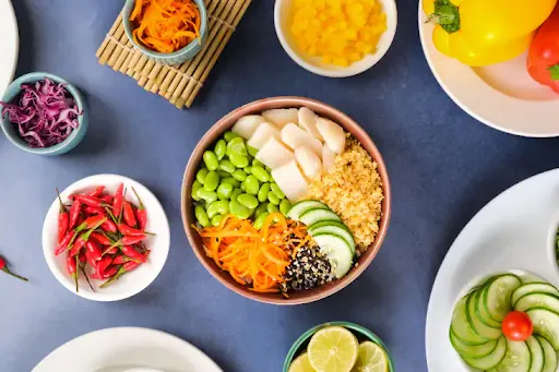 Edamame & Chestnut Poke Bowl